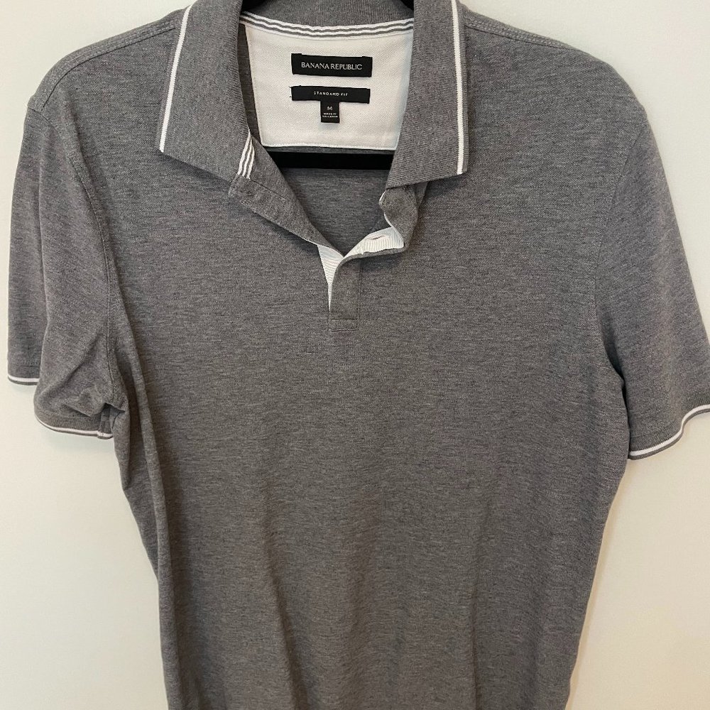 Grey Banana Republic polo shirt